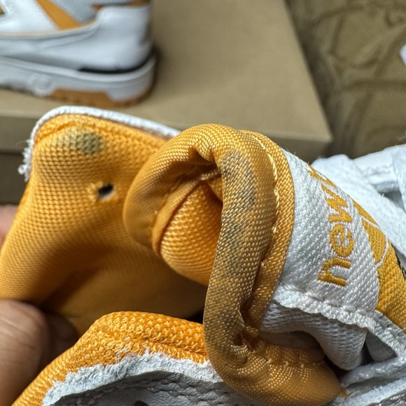 New Balance 650R Canyon Gold White High‎ Top Sneakers - BB650RCL Size 7D - Picture 10 of 10